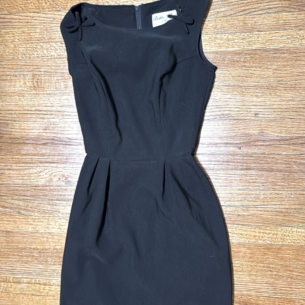 Bettie Page by Tatyana Vintage Style Black Pencil Dress - Picture 9 of 16